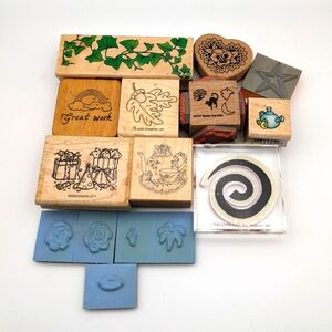 🎨STAMPS BOGO 50% OFF🎨Vintage Stamp collection of rubber stamps  scrapbooking